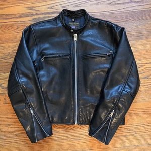 Vanson Leathers Black Comet Motorcycle Jacket
